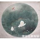 3【雨荷】王素梅作品 类别: 中国画/年画/民间美术